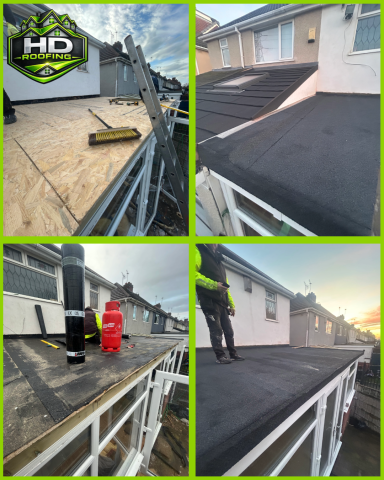 New Flat Roof Installed In Dudley New Flat Roof In Dudley