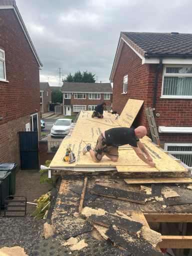 Installing A New 3 Layer Felt System To A Flat Roof In West Bromwich Flat Roof Repaired In West Bromwich