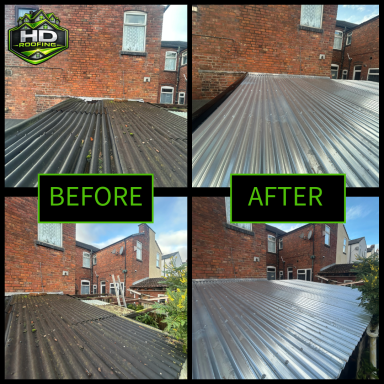 New Galvanised Sheet Roof In Birmingham New Galvanised Sheet Roof In Birmingham
