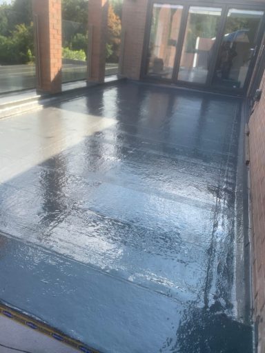 New GRP Fibreglass Roof Installed In Birmingham New Fibreglass Flat Roof On A House In Birmingham