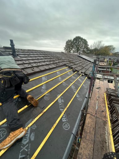 New Breathable Membrane And Lathe Fitted In Dudley Roof Repair In Dudley